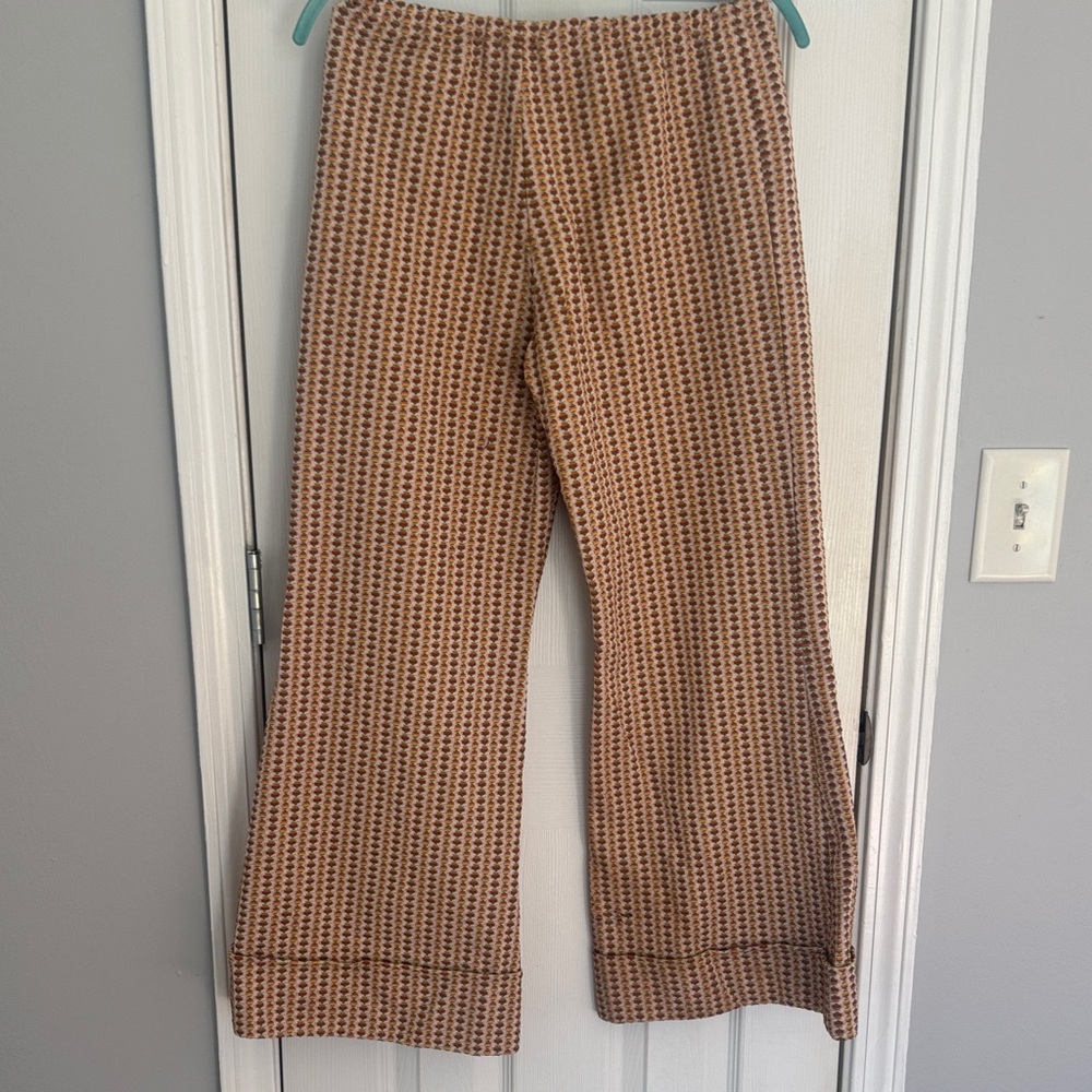 Handmade Brown Checkered  Pants